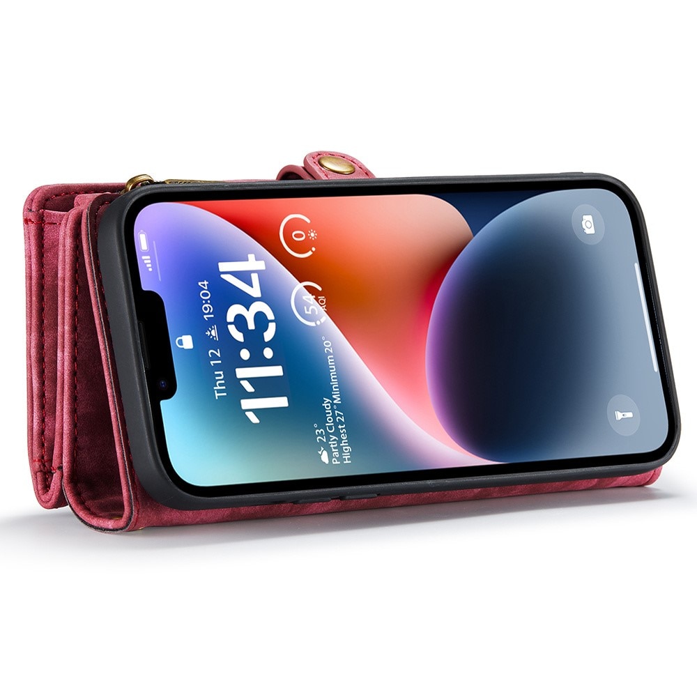 Cover portafoglio Multi-Slot iPhone 15 Pro rosso