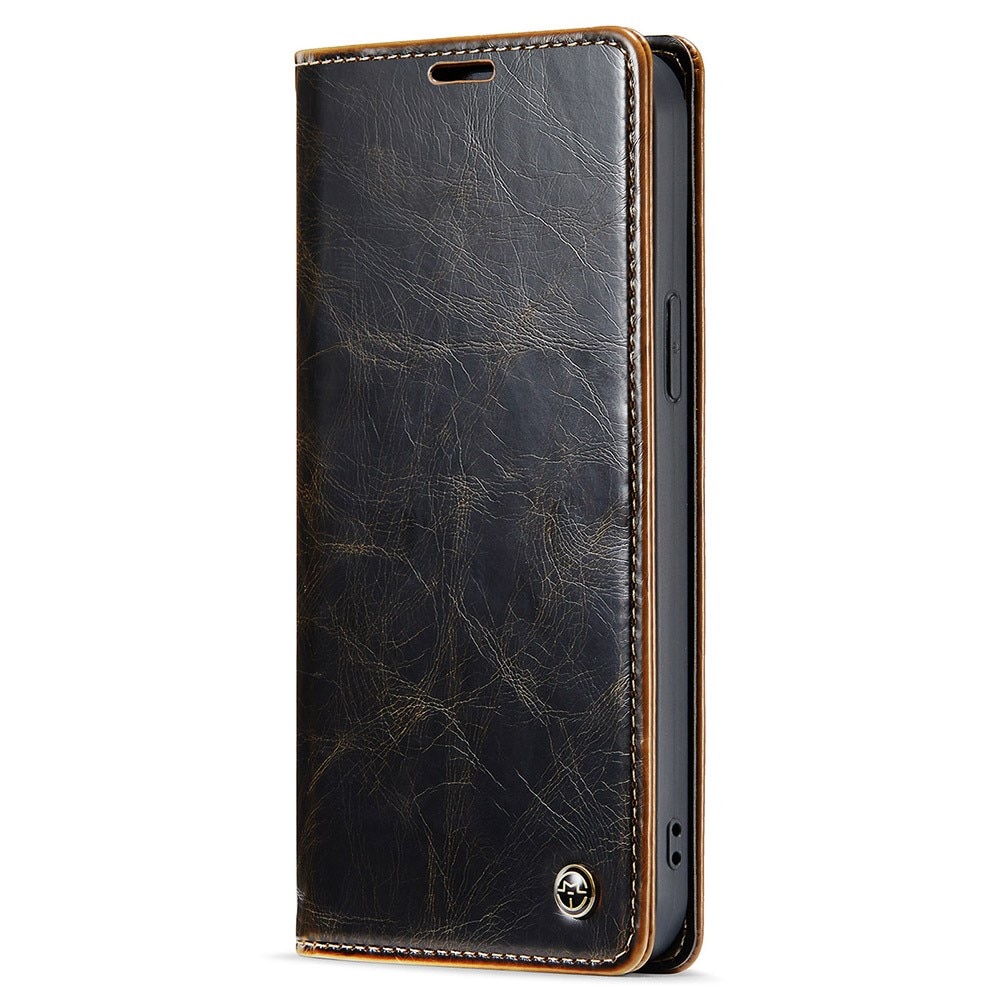 Custodia in pelle iPhone 15 Pro marrone