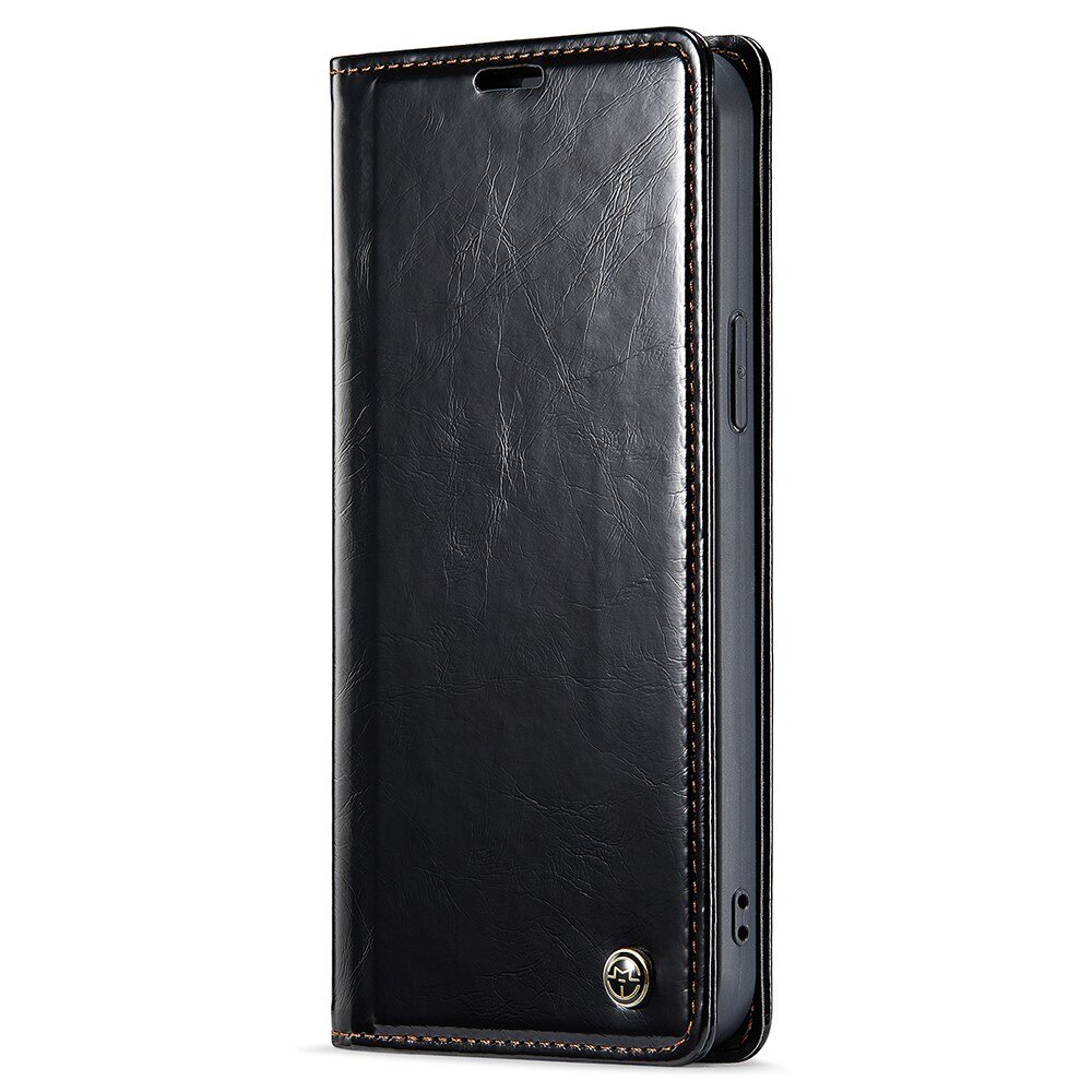 Custodia in pelle iPhone 15 Pro Nero