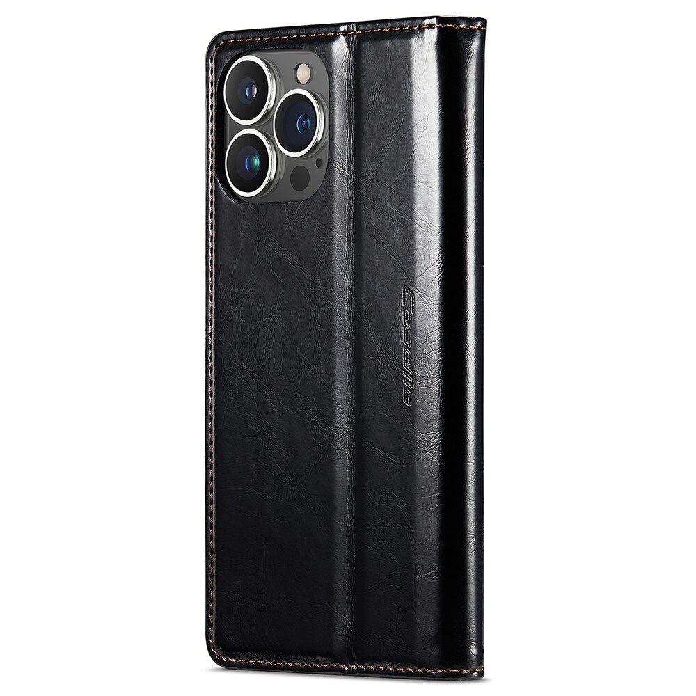 Custodia in pelle iPhone 15 Pro Nero