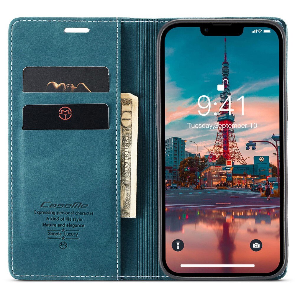 Custodie a portafoglio sottili iPhone 16 Pro Blu