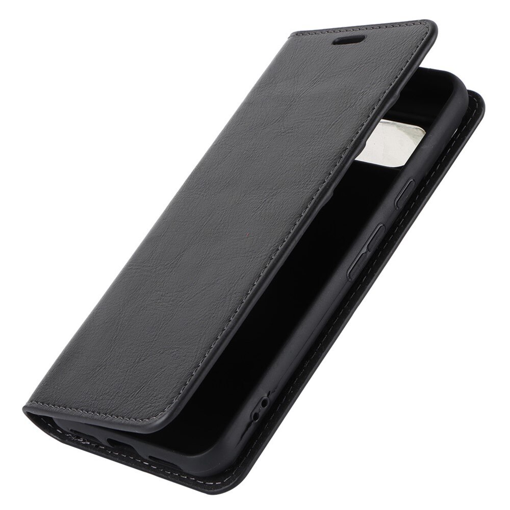 Cover Portafoglio in vera pelle Google Pixel 8 nero