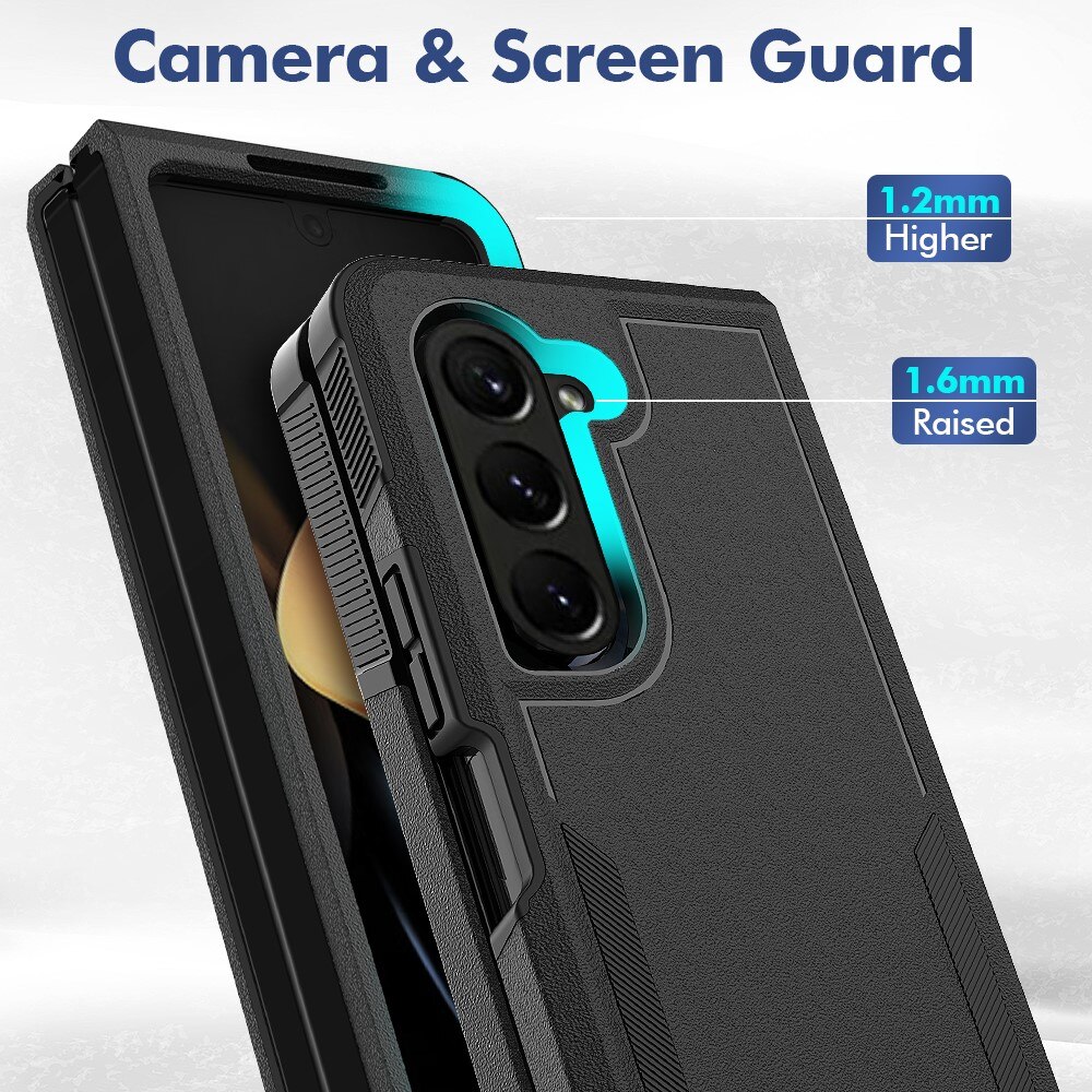 Cover ibride Off-road Samsung Galaxy Z Fold 5, nero