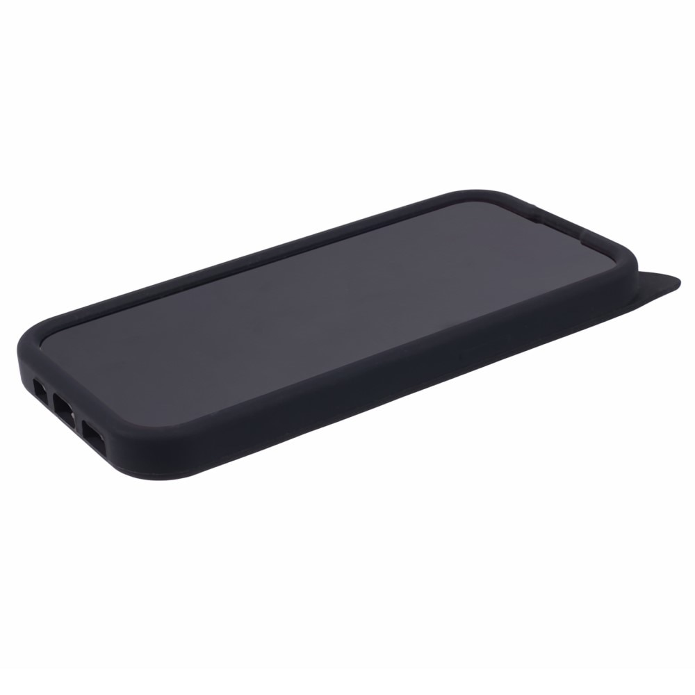 Cover in silicone Gatto iPhone 15 Pro nero