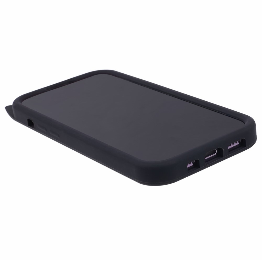 Cover in silicone Gatto iPhone 15 Pro nero