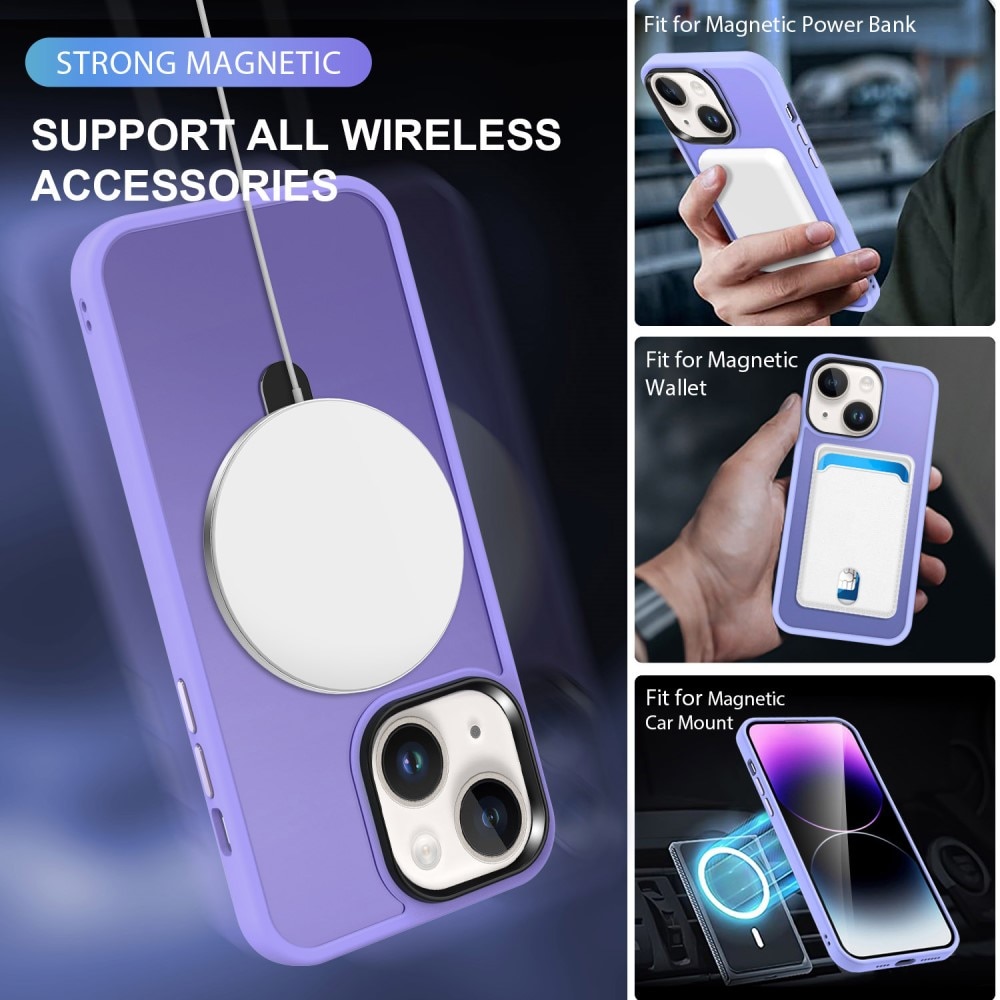 Cover ibride con MagSafe Ring iPhone 15 Viola