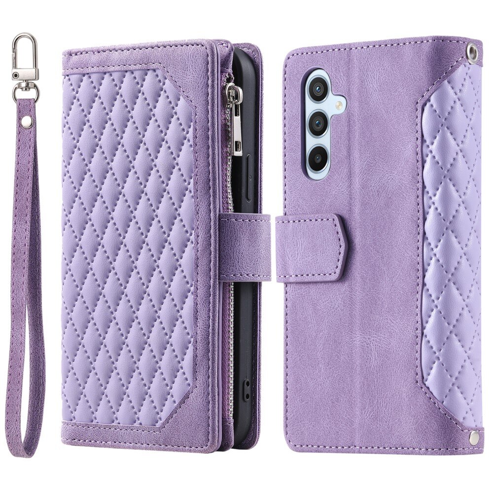 Borsa a portafoglio trapuntata Samsung Galaxy S24 Viola