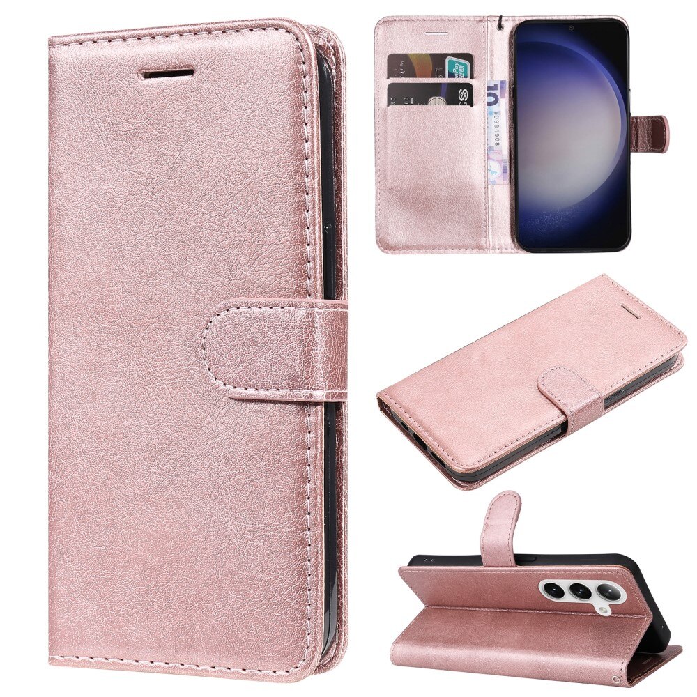 Custodie a portafoglio Samsung Galaxy S25 Plus rosa