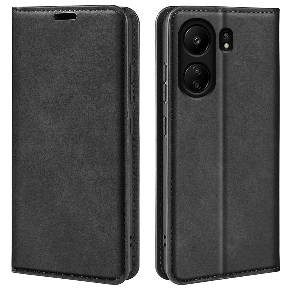 Cover portafoglio sottili Xiaomi Redmi 13C nero