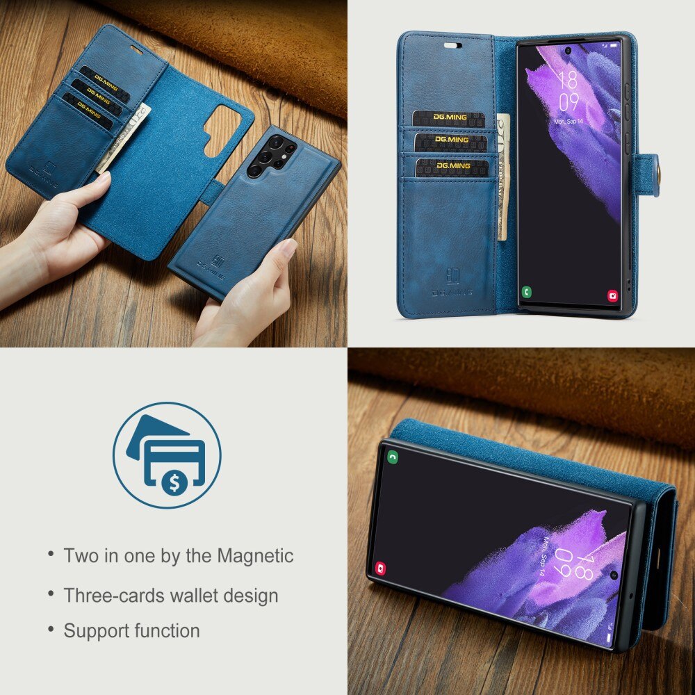 Cover portafoglio Magnet Wallet Samsung Galaxy S24 Ultra Blue