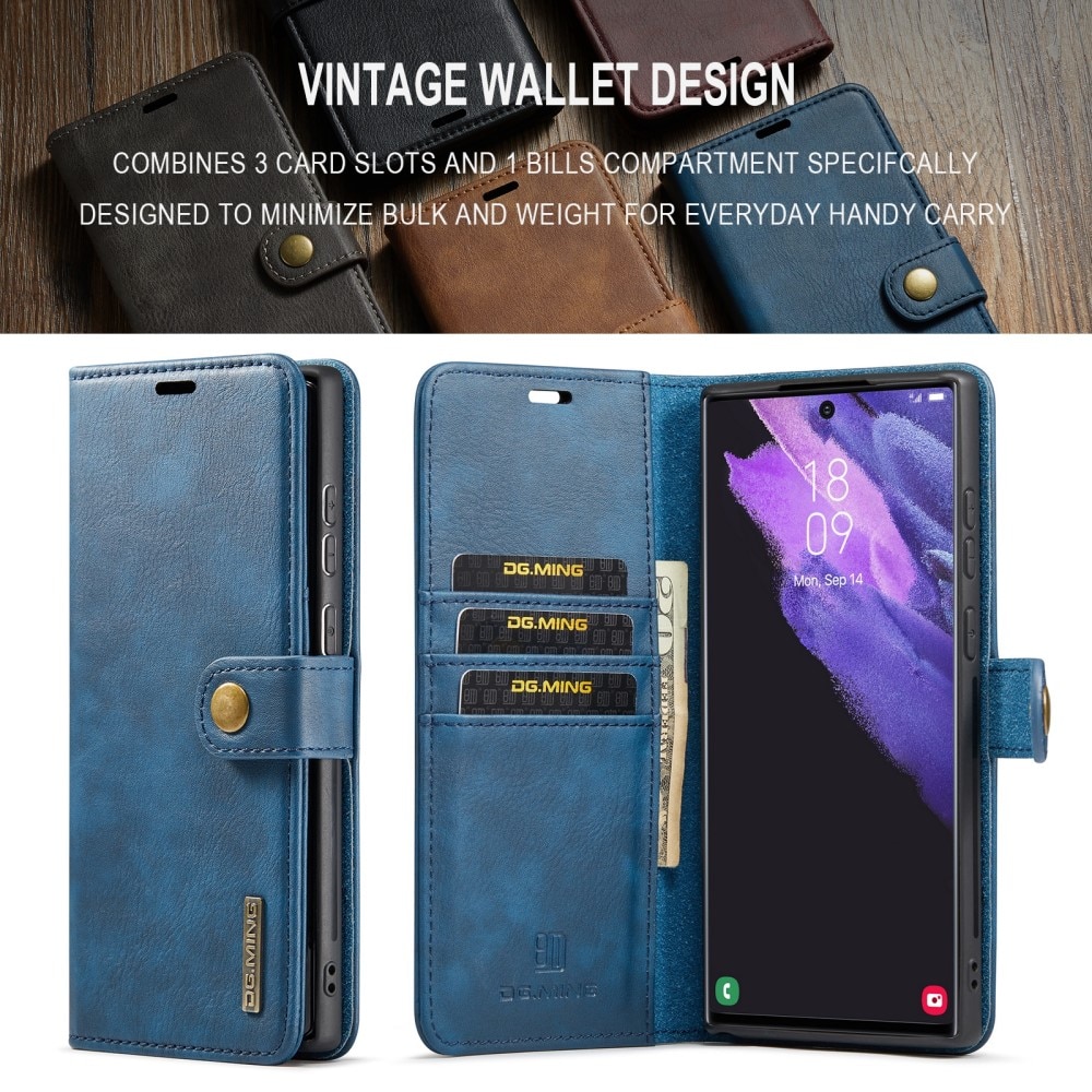 Cover portafoglio Magnet Wallet Samsung Galaxy S24 Ultra Blue