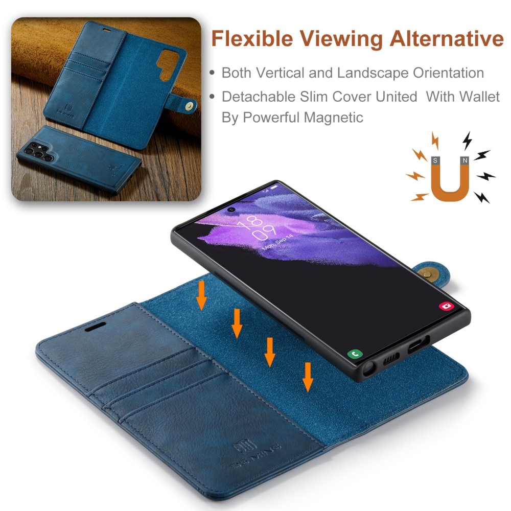 Cover portafoglio Magnet Wallet Samsung Galaxy S24 Ultra Blue