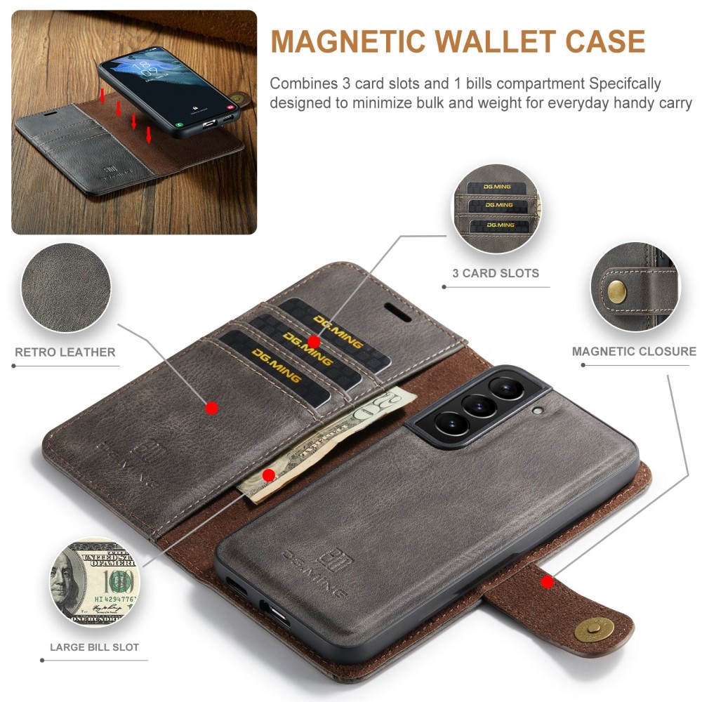 Cover portafoglio Magnet Wallet Samsung Galaxy S24 Brown