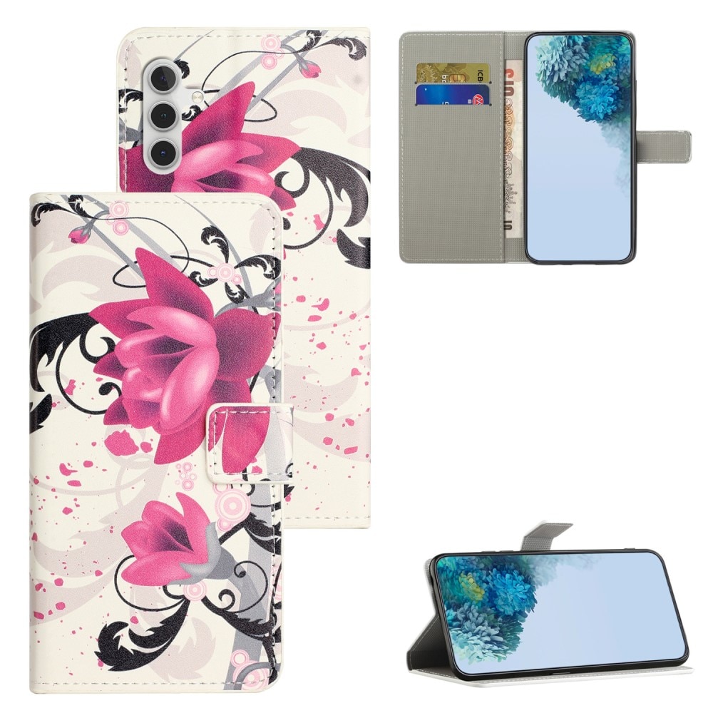 Custodie a portafoglio Samsung Galaxy A55 Flowers