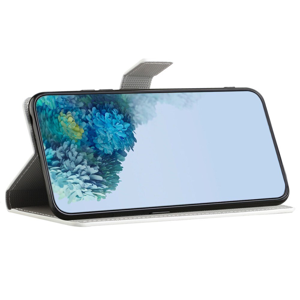 Custodie a portafoglio Samsung Galaxy A55 fiori di ciliegio