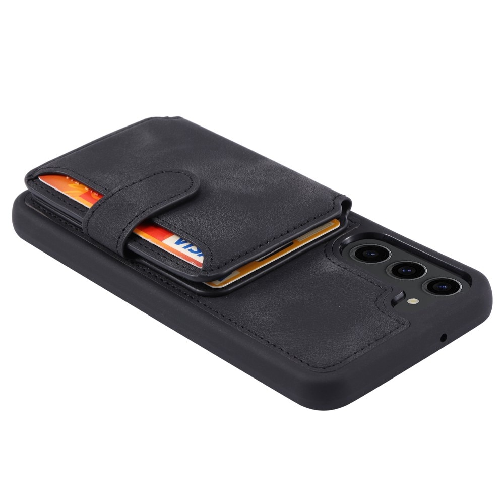 Cover con portacarte Multi-slot anti-RFID Samsung Galaxy S24 nero