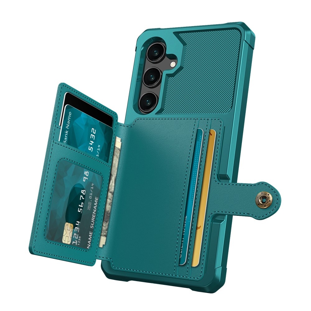 Cover con portacarte Tough Multi-slot Samsung Galaxy S24 Plus verde