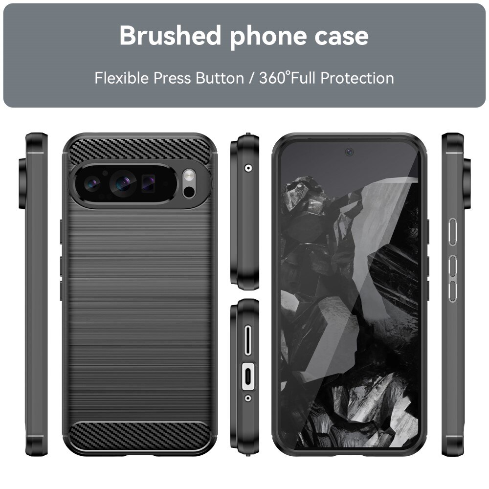 Cover TPU Brushed Google Pixel 9 Pro XL Black