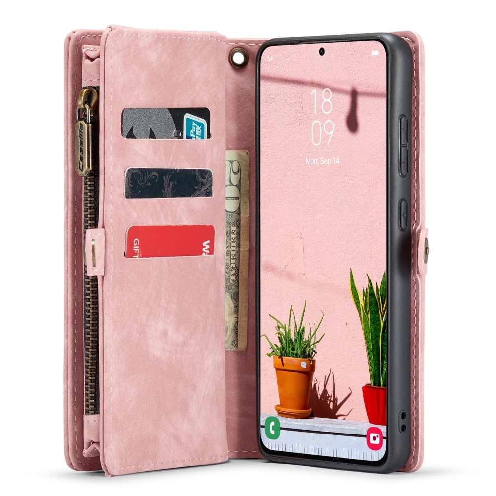 Cover portafoglio Multi-Slot Samsung Galaxy S24 rosa