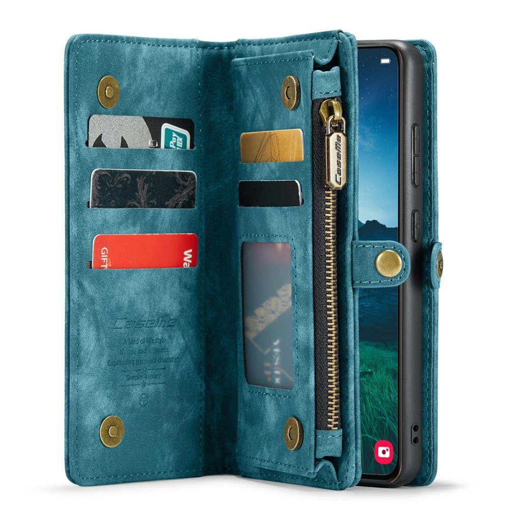 Cover portafoglio Multi-Slot Samsung Galaxy S24 Plus blu