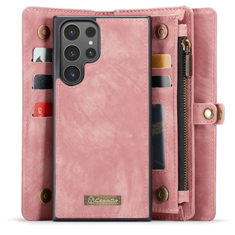 Cover portafoglio Multi-Slot Samsung Galaxy S24 Ultra rosa