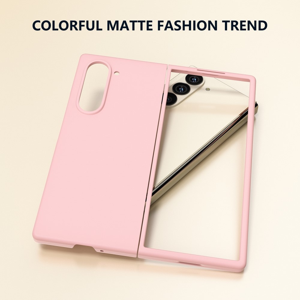 Cover dura gommata Samsung Galaxy Z Fold 6 rosa