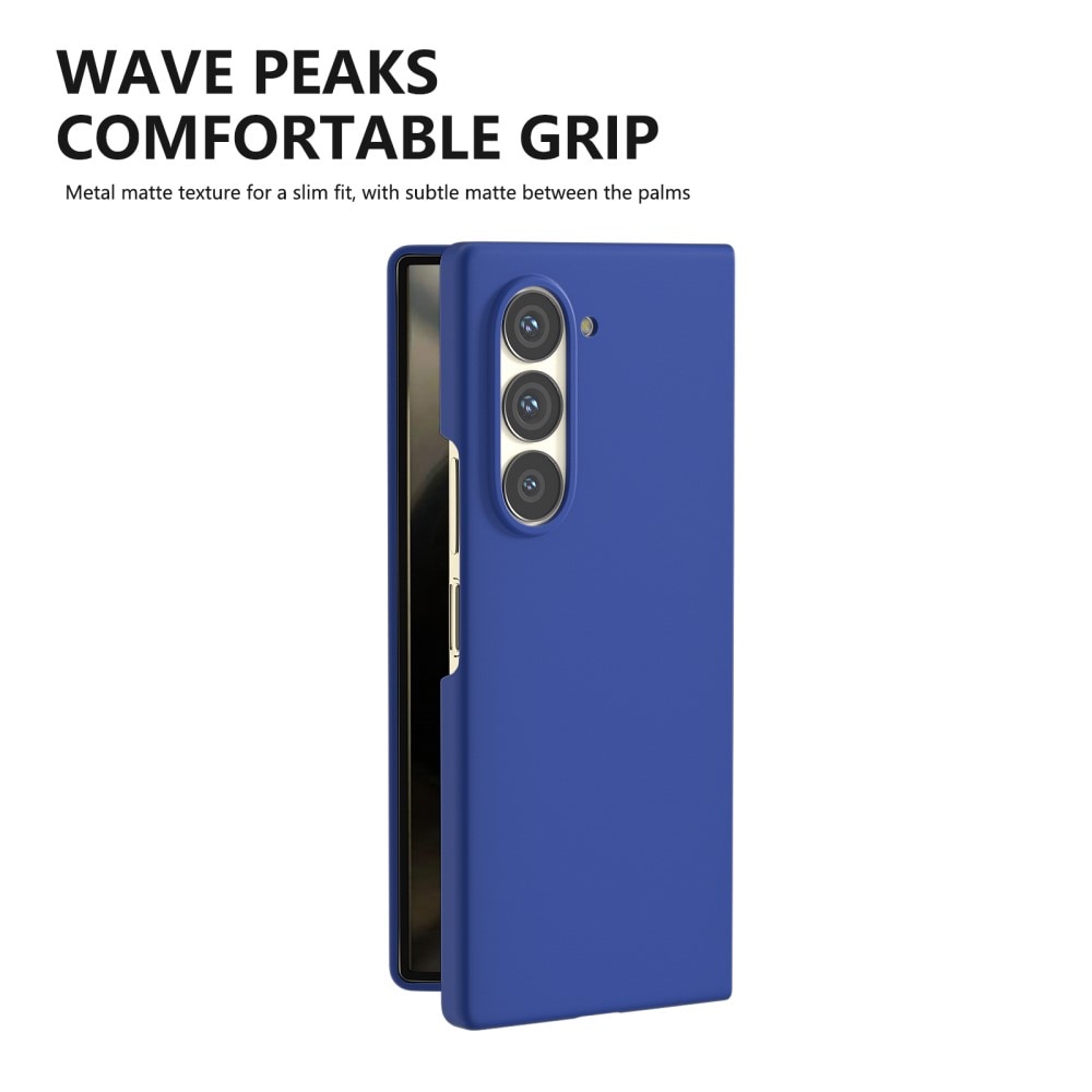 Cover dura gommata Samsung Galaxy Z Fold 6 blu