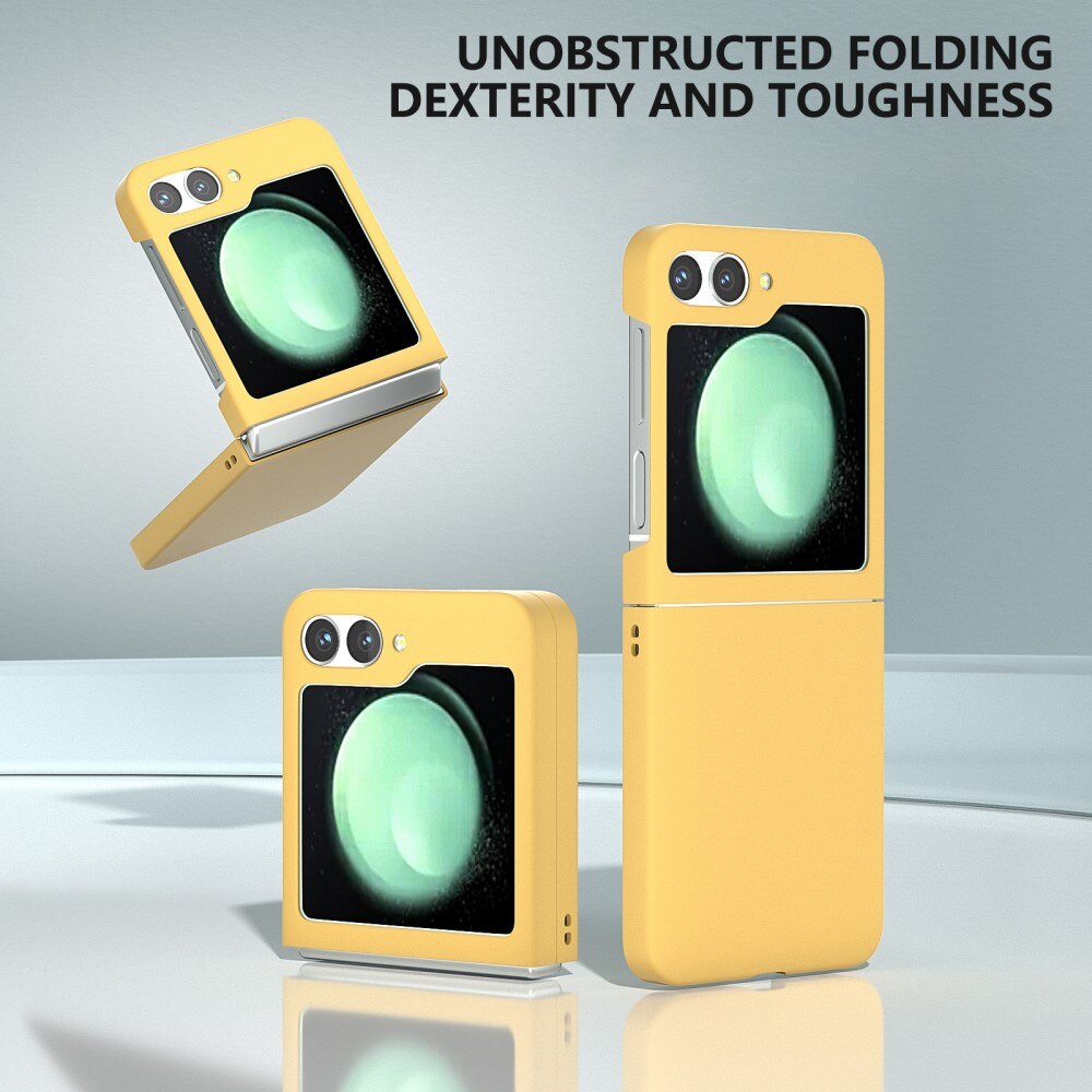 Cover dura gommata Samsung Galaxy Z Flip 6 giallo