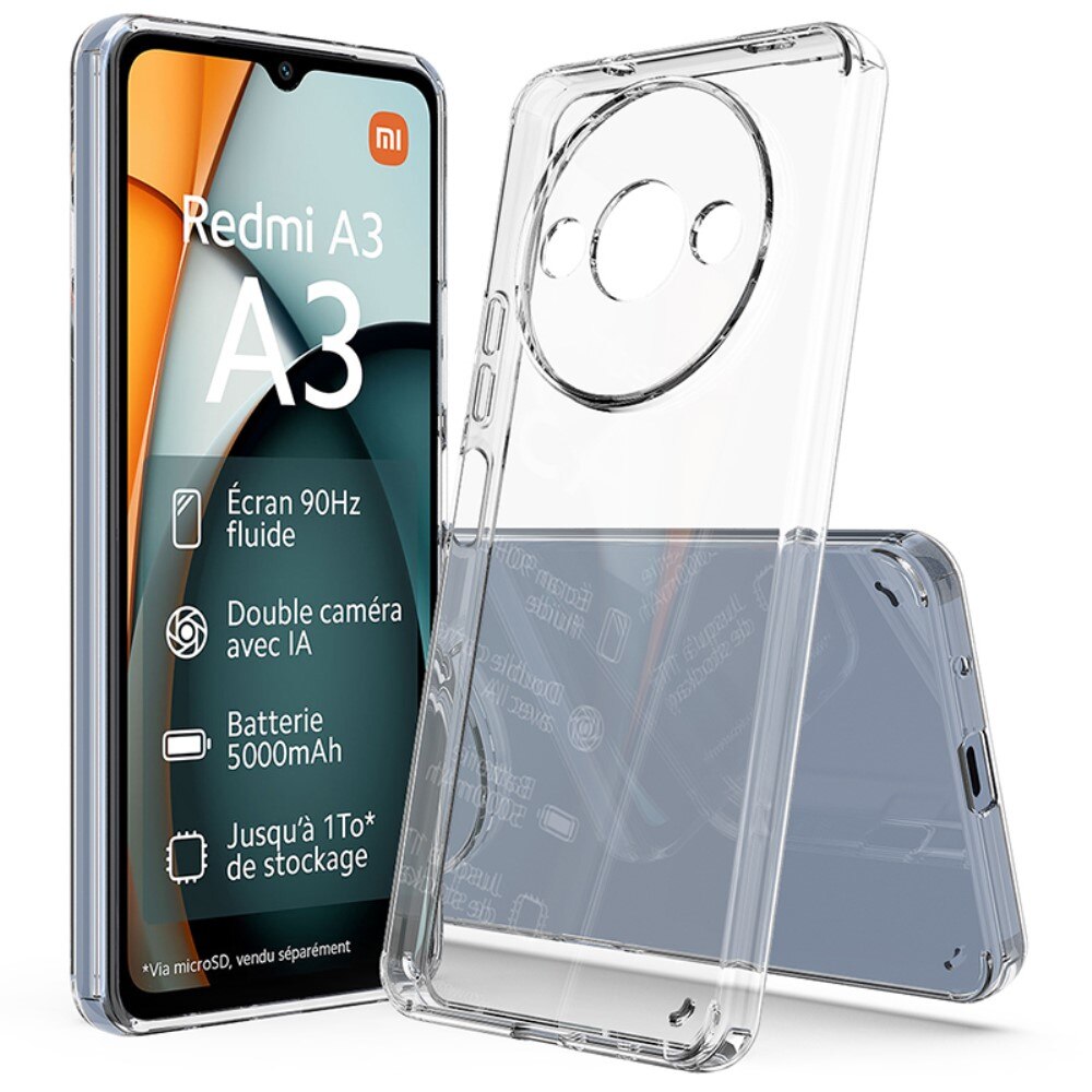 Cover ibride per Xiaomi Redmi A3 trasparente