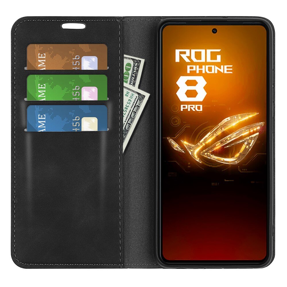 Cover portafoglio sottili Asus ROG Phone 8 Pro nero