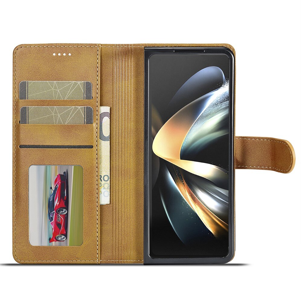 Custodie a portafoglio Samsung Galaxy Z Fold 6 cognac