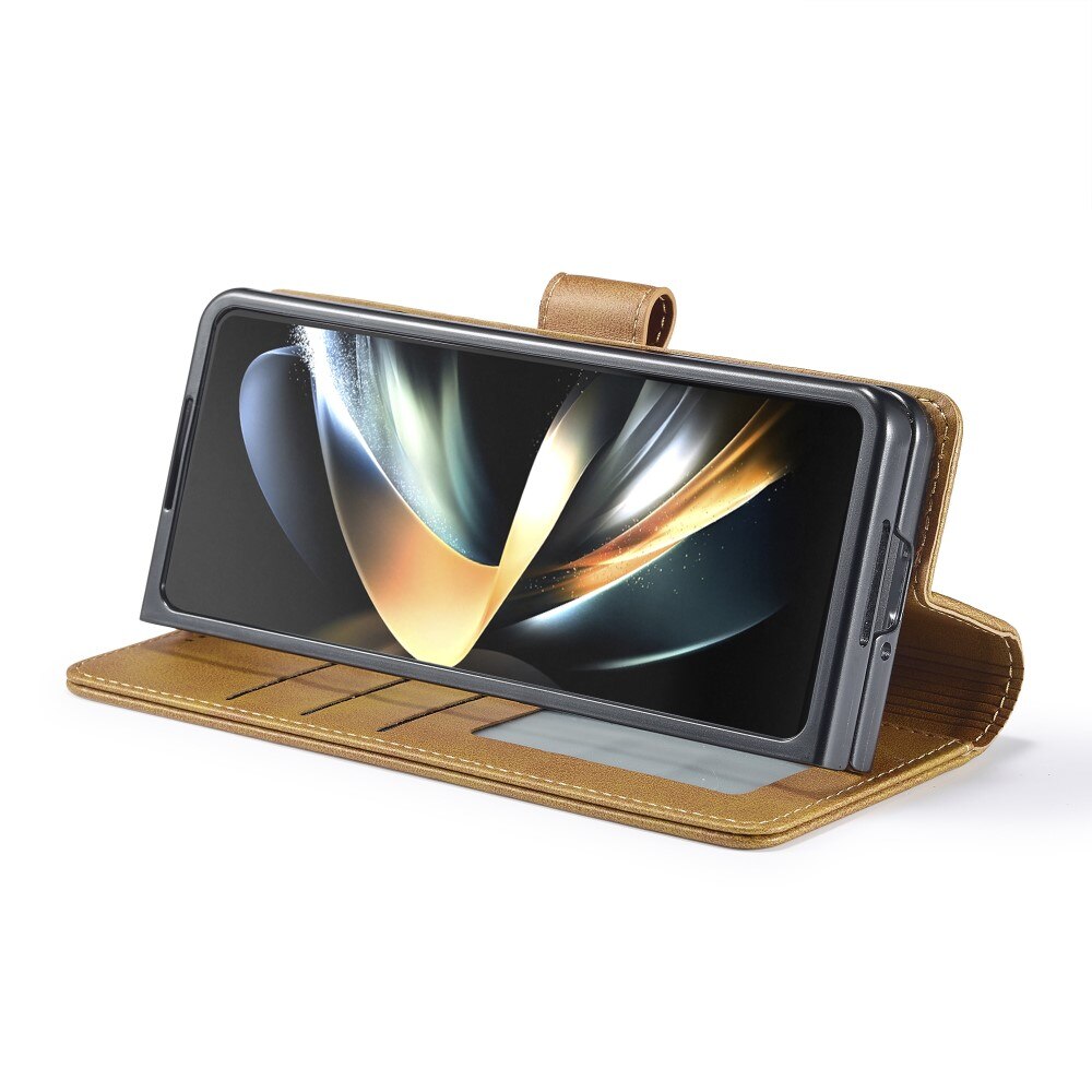 Custodie a portafoglio Samsung Galaxy Z Fold 6 cognac