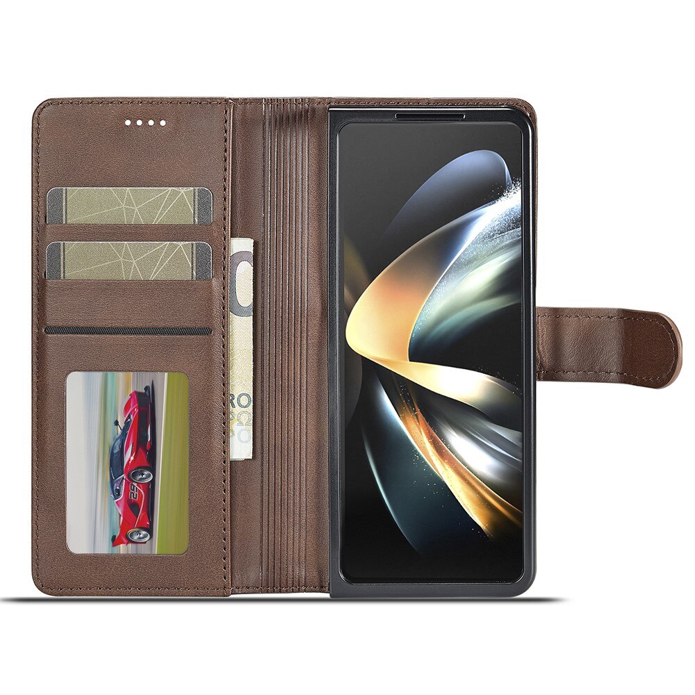 Custodie a portafoglio Samsung Galaxy Z Fold 6 marrone