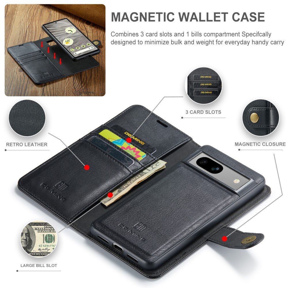 Cover portafoglio Magnet Wallet Google Pixel 9 Pro Black