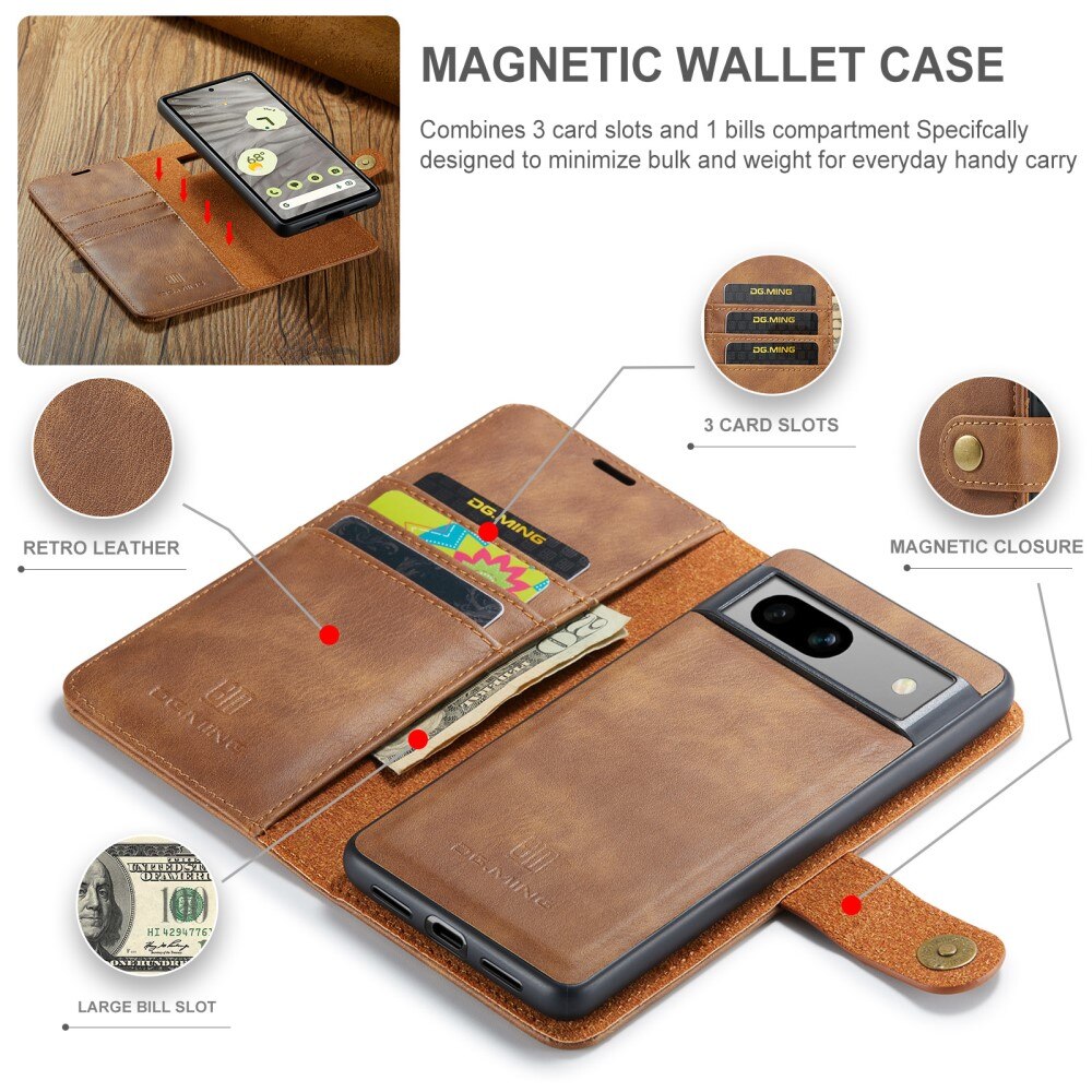 Cover portafoglio Magnet Wallet Google Pixel 9 Cognac