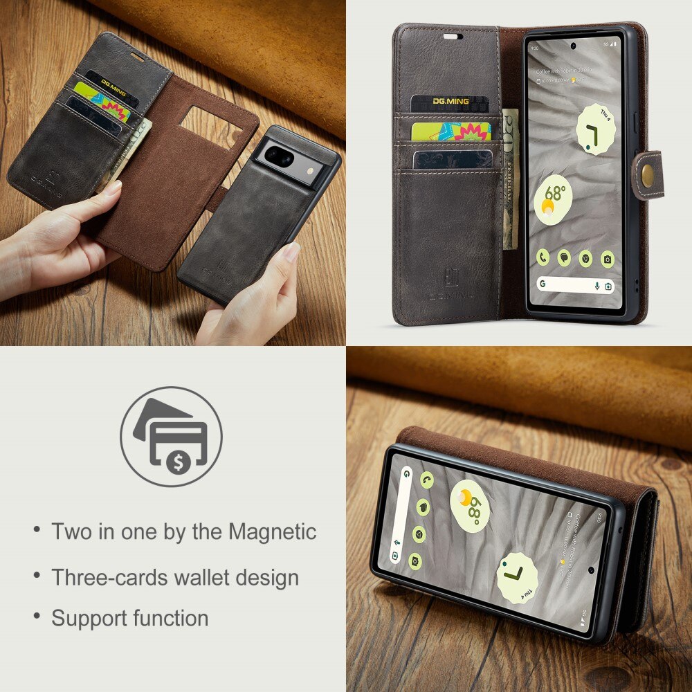 Cover portafoglio Magnet Wallet Google Pixel 9 Pro Brown