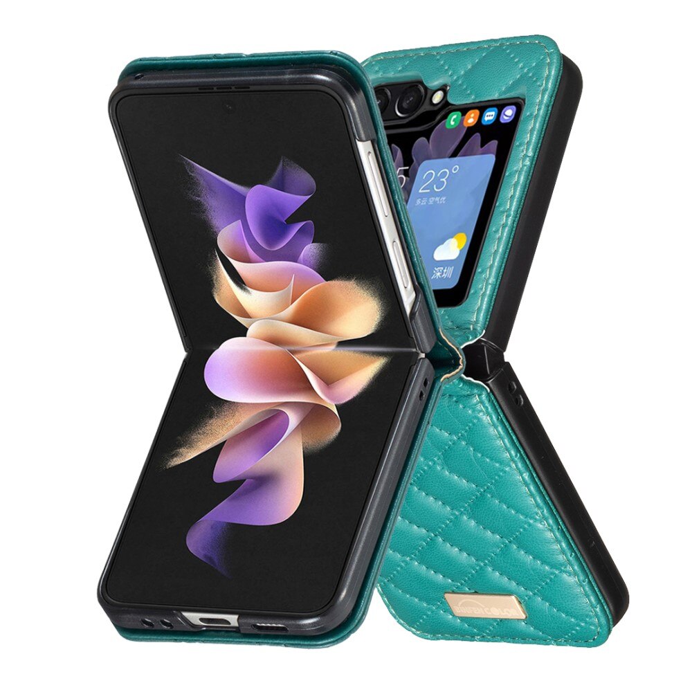 Custodia imbottita Samsung Galaxy Z Flip 6 verde