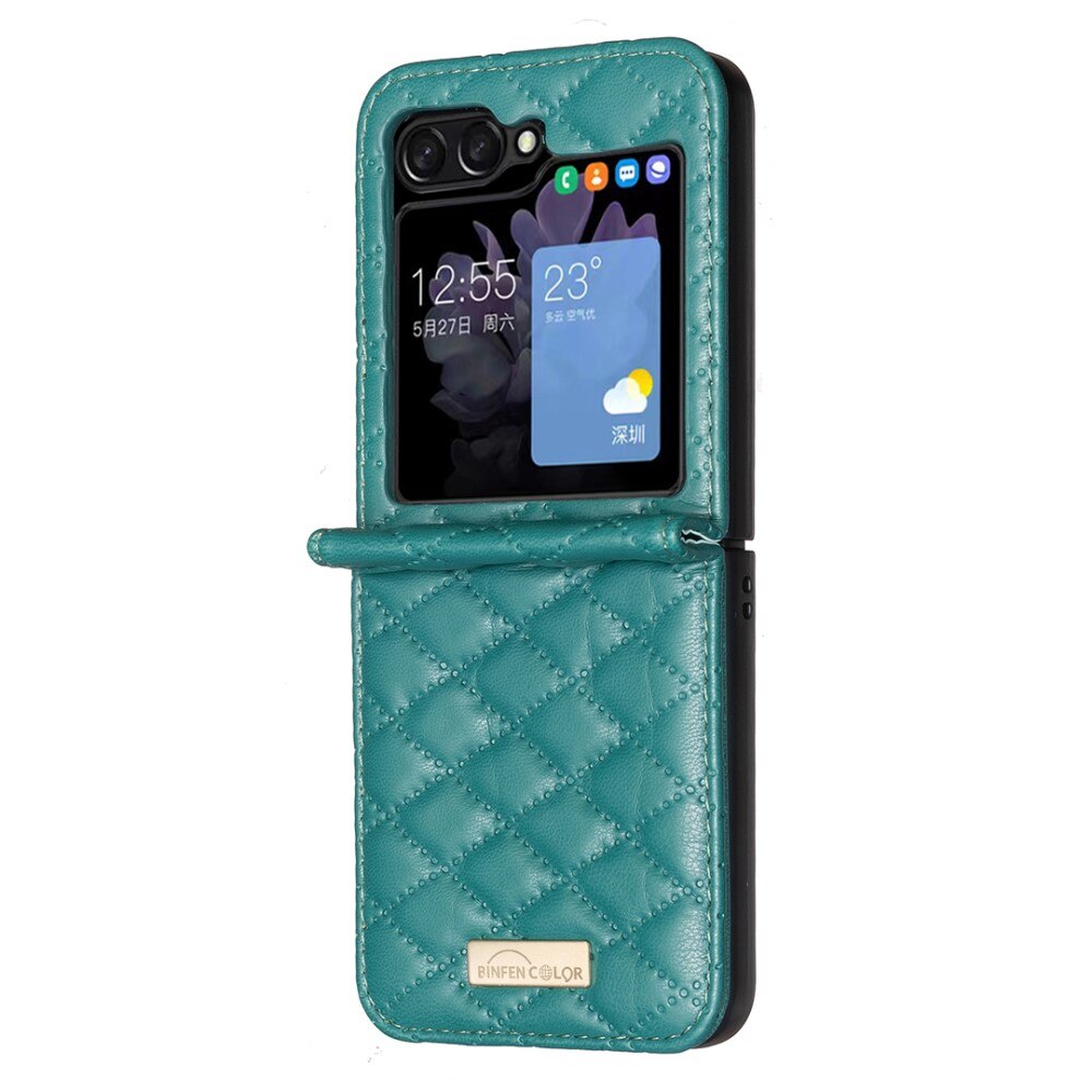 Custodia imbottita Samsung Galaxy Z Flip 6 verde