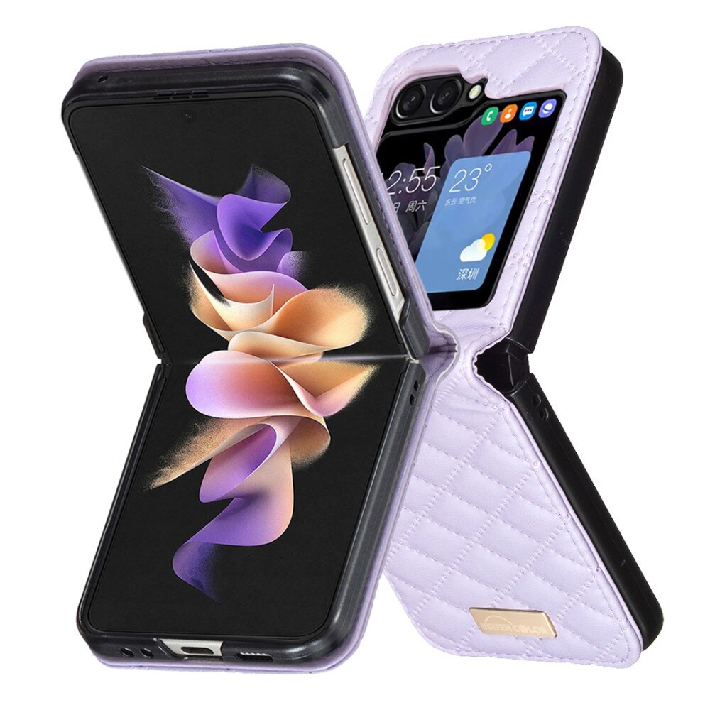 Custodia imbottita Samsung Galaxy Z Flip 6 viola