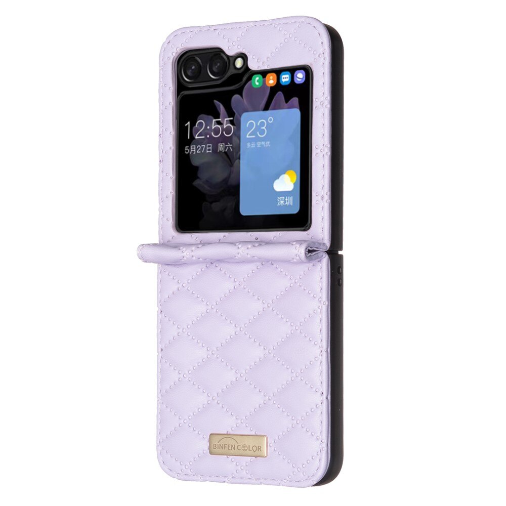 Custodia imbottita Samsung Galaxy Z Flip 6 viola