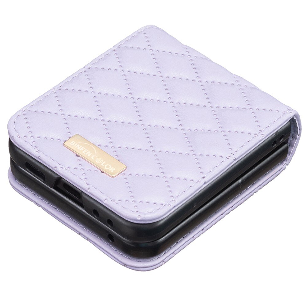 Custodia imbottita Samsung Galaxy Z Flip 6 viola