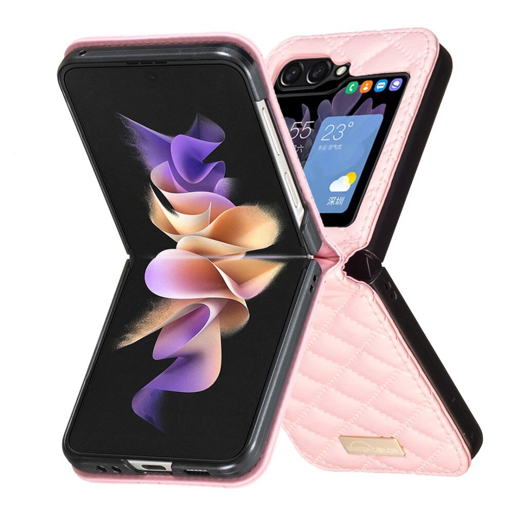 Custodia imbottita Samsung Galaxy Z Flip 6 rosa