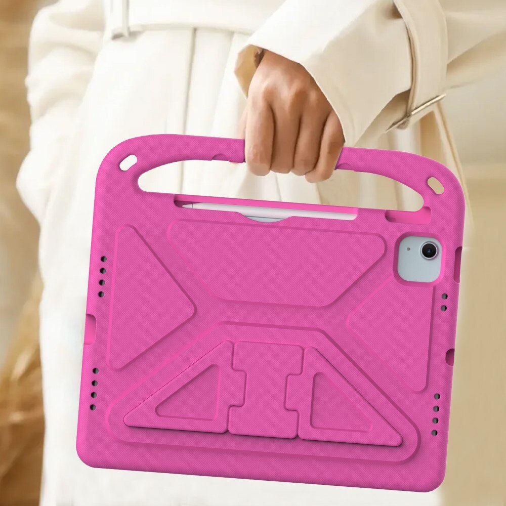 Custodia EVA con maniglia per bambini per iPad Air 11 6th Gen (2024) rosa