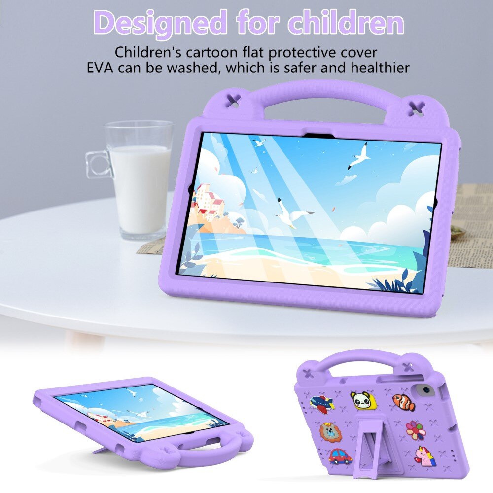 Kickstand Cover anti-urto per bambini Samsung Galaxy Tab A8 10.5, viola