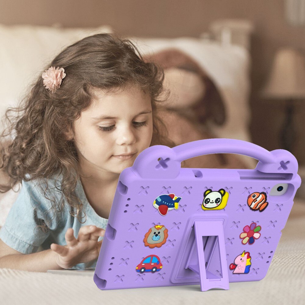 Kickstand Cover anti-urto per bambini Samsung Galaxy Tab A8 10.5, viola