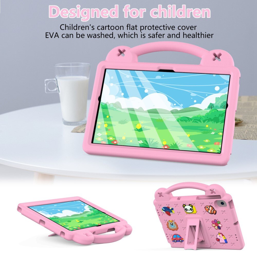 Kickstand Cover anti-urto per bambini Samsung Galaxy Tab A8 10.5, rosa