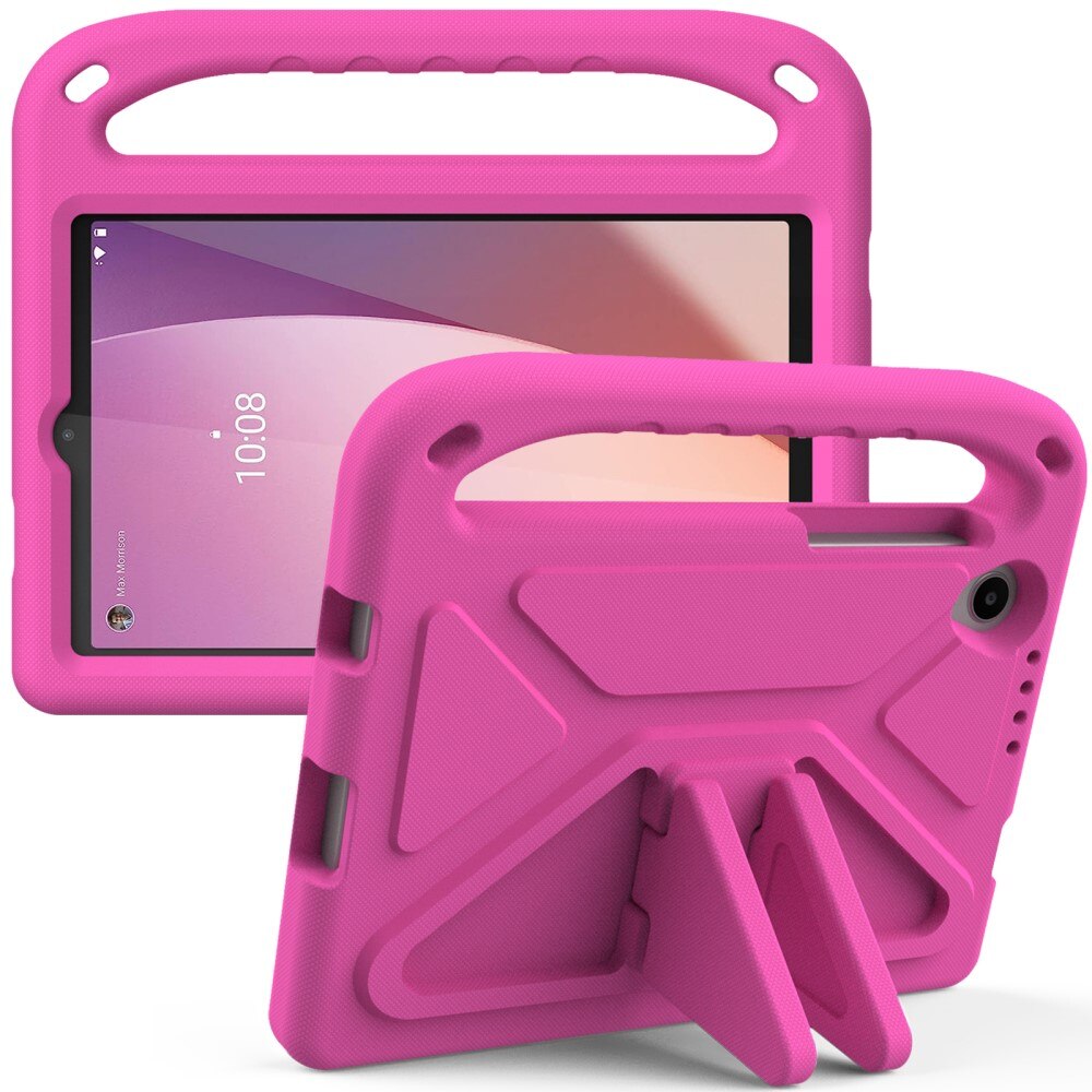Custodia EVA con maniglia per bambini per Lenovo Tab M8 (4th Gen) rosa