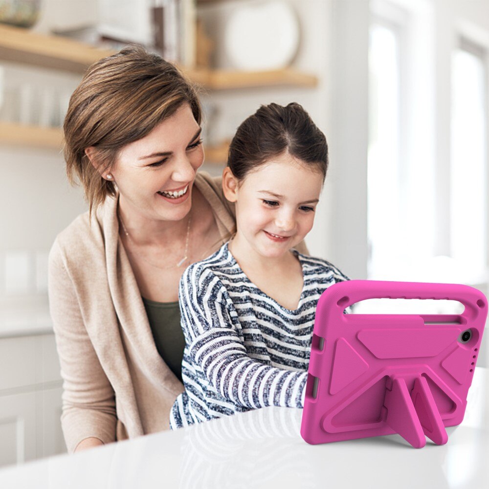 Custodia EVA con maniglia per bambini per Lenovo Tab M8 (4th Gen) rosa