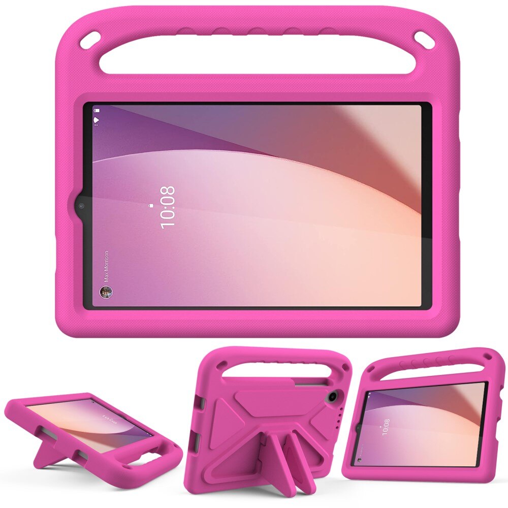 Custodia EVA con maniglia per bambini per Lenovo Tab M8 (4th Gen) rosa