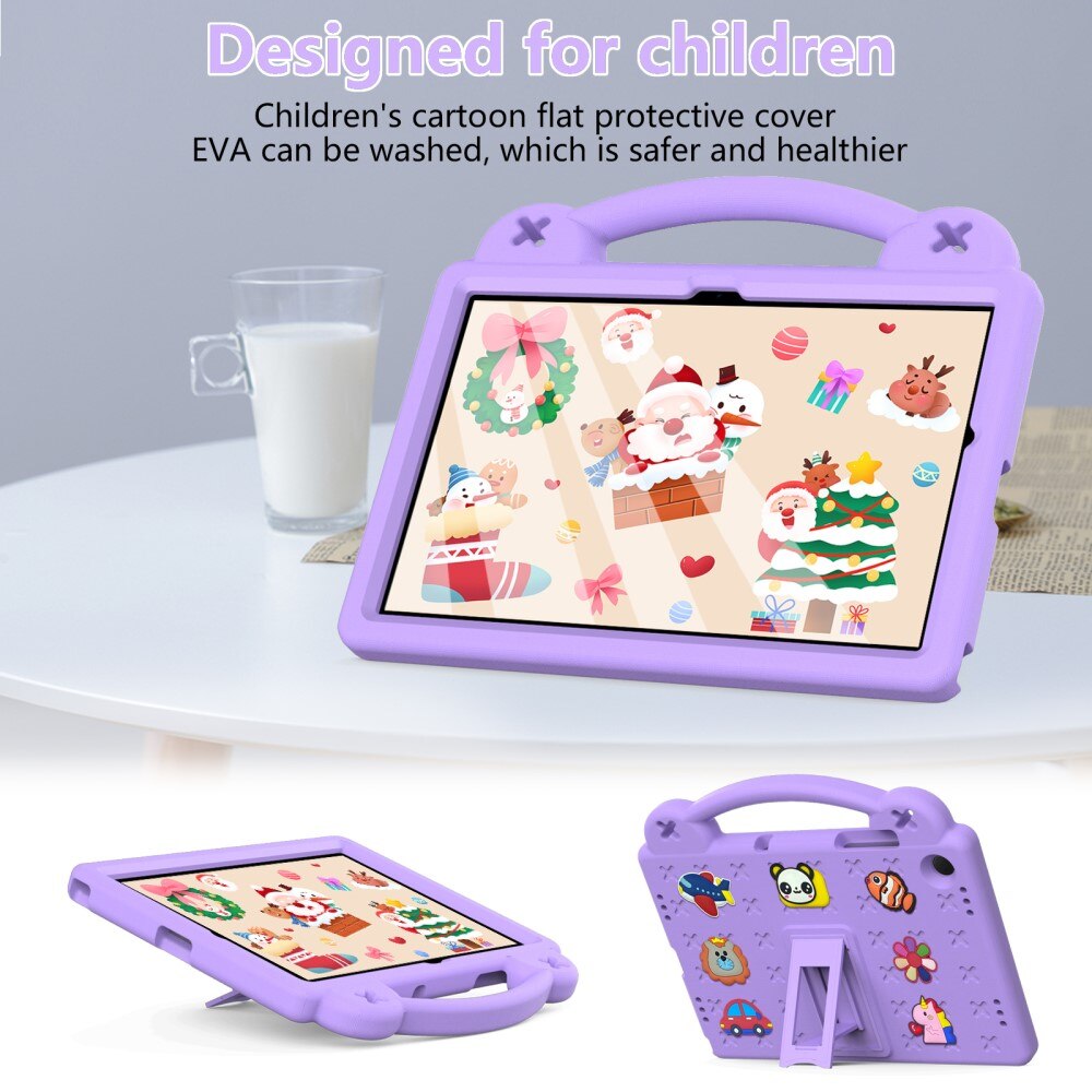 Kickstand Cover anti-urto per bambini Samsung Galaxy Tab A9 Plus, viola